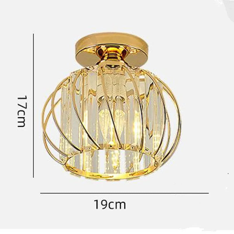 Crystal Cage Semi-Flush Ceiling Light - Arrielight