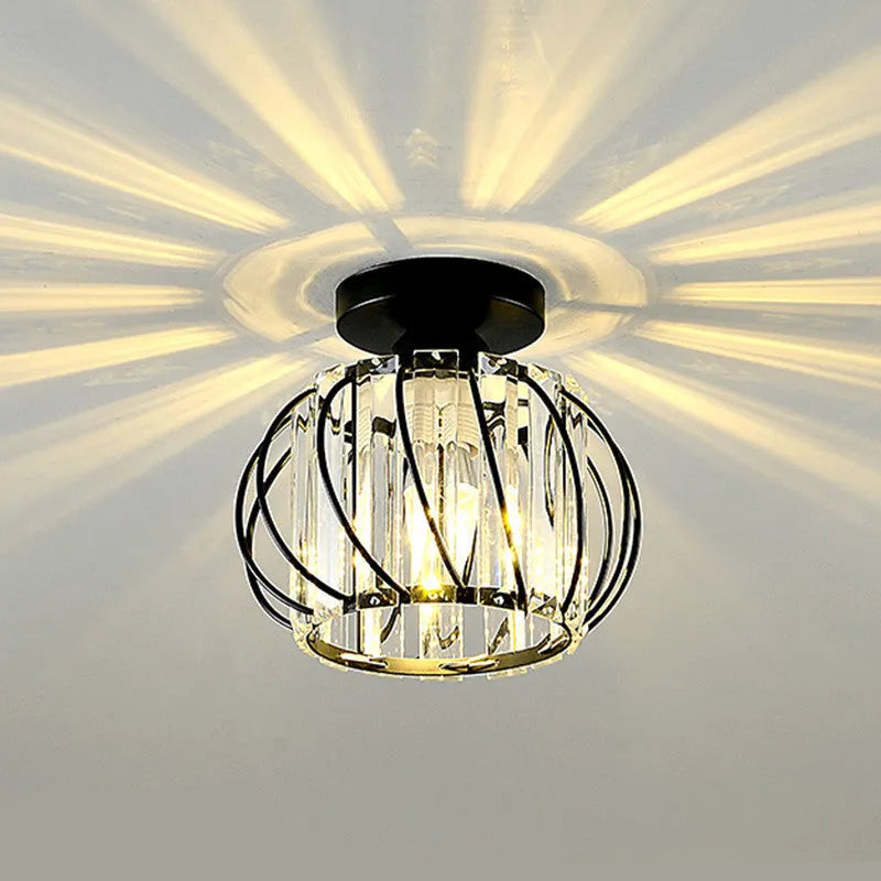 Crystal Cage Semi-Flush Ceiling Light - Arrielight