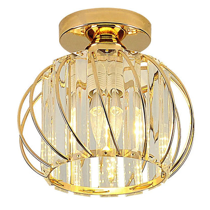 Crystal Cage Semi-Flush Ceiling Light - Arrielight