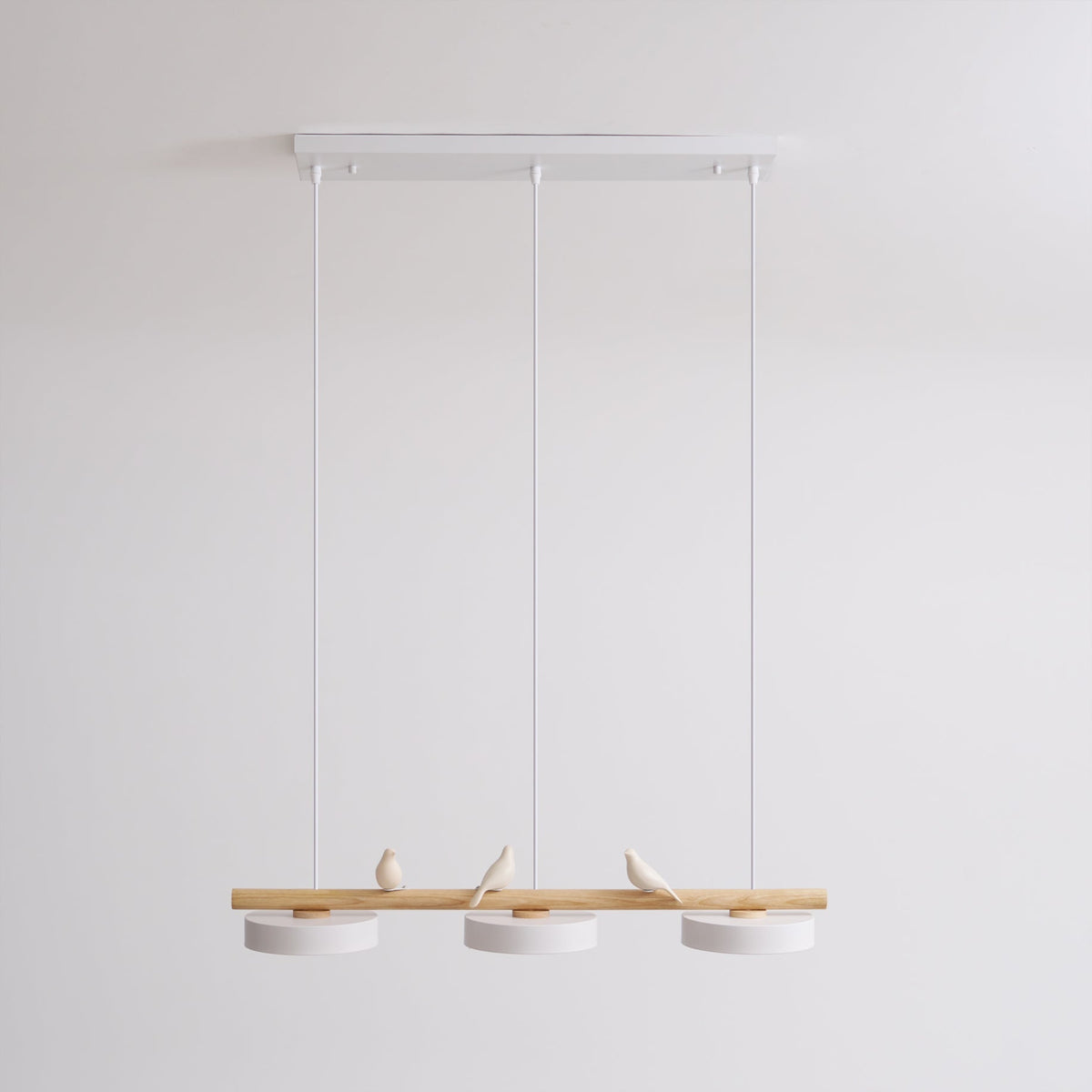 Scandinavian Wood Beam 3 Light Linear Ceiling Pendant - Arrielight