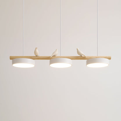 Scandinavian Wood Beam 3 Light Linear Ceiling Pendant - Arrielight