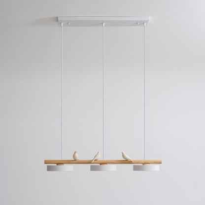 Scandinavian Wood Beam 3 Light Linear Ceiling Pendant - Arrielight