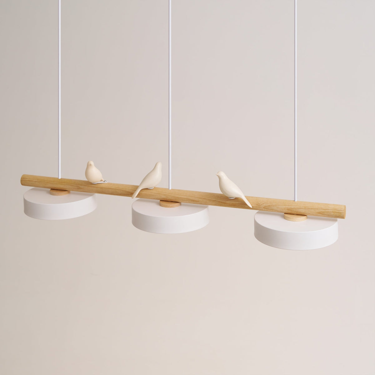 Scandinavian Wood Beam 3 Light Linear Ceiling Pendant - Arrielight