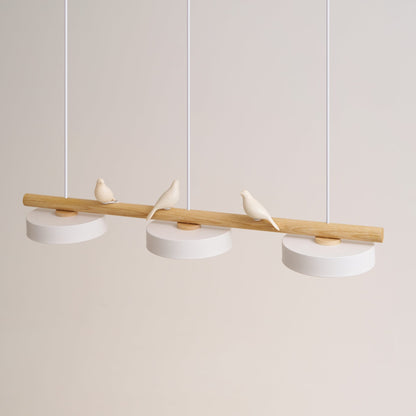 Scandinavian Wood Beam 3 Light Linear Ceiling Pendant - Arrielight