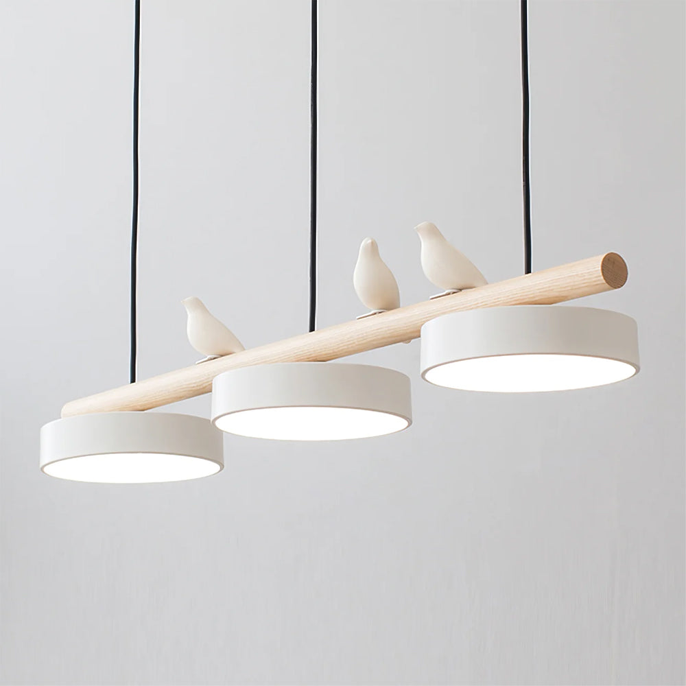 Scandinavian Wood Beam 3 Light Linear Ceiling Pendant - Arrielight