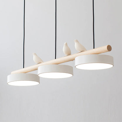 Scandinavian Wood Beam 3 Light Linear Ceiling Pendant - Arrielight