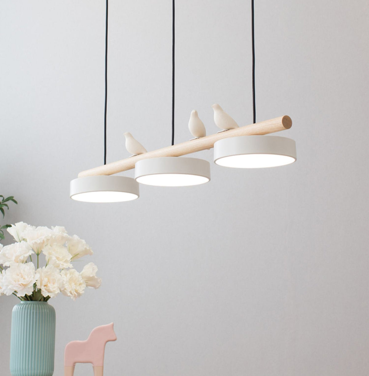 Scandinavian Wood Beam 3 Light Linear Ceiling Pendant - Arrielight