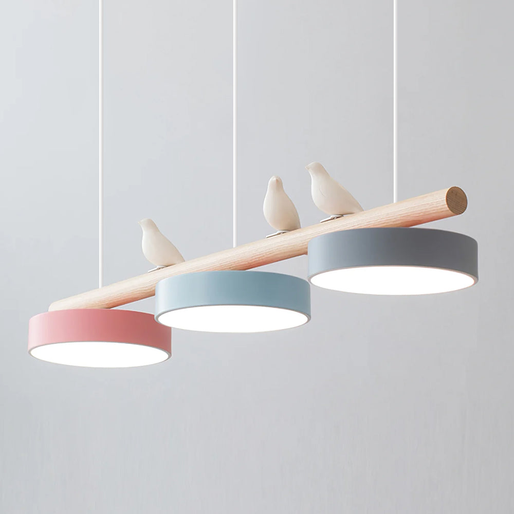 Scandinavian Wood Beam 3 Light Linear Ceiling Pendant - Arrielight