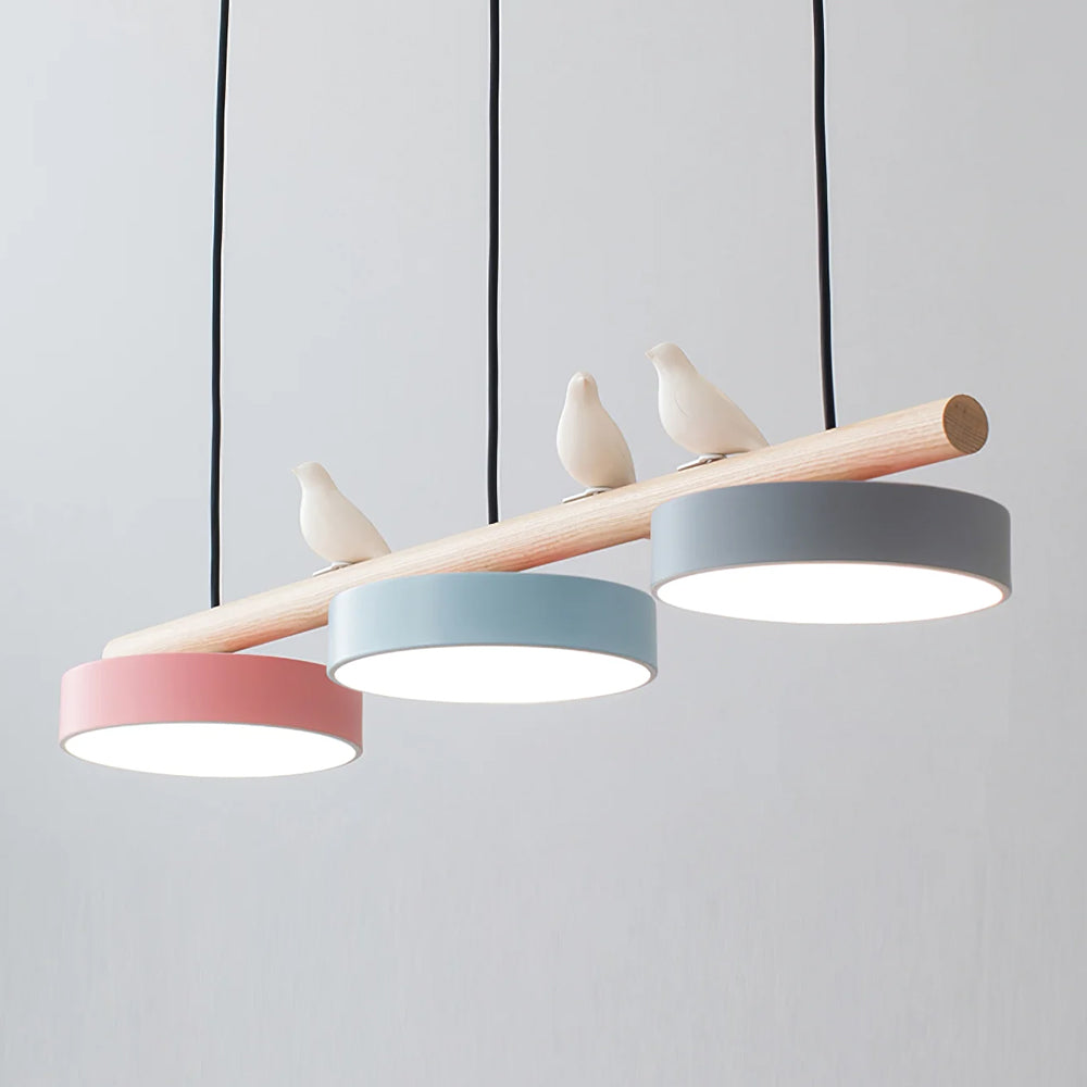 Scandinavian Wood Beam 3 Light Linear Ceiling Pendant - Arrielight