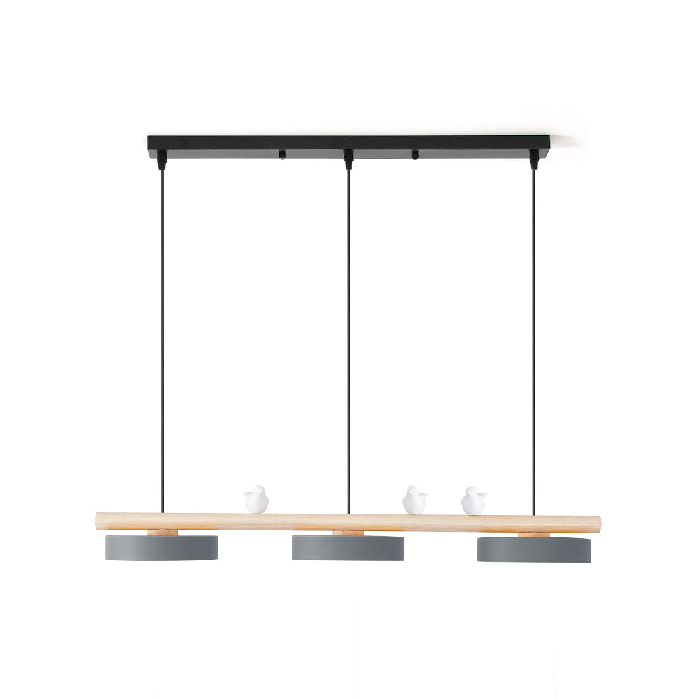 Scandinavian Wood Beam 3 Light Linear Ceiling Pendant - Arrielight