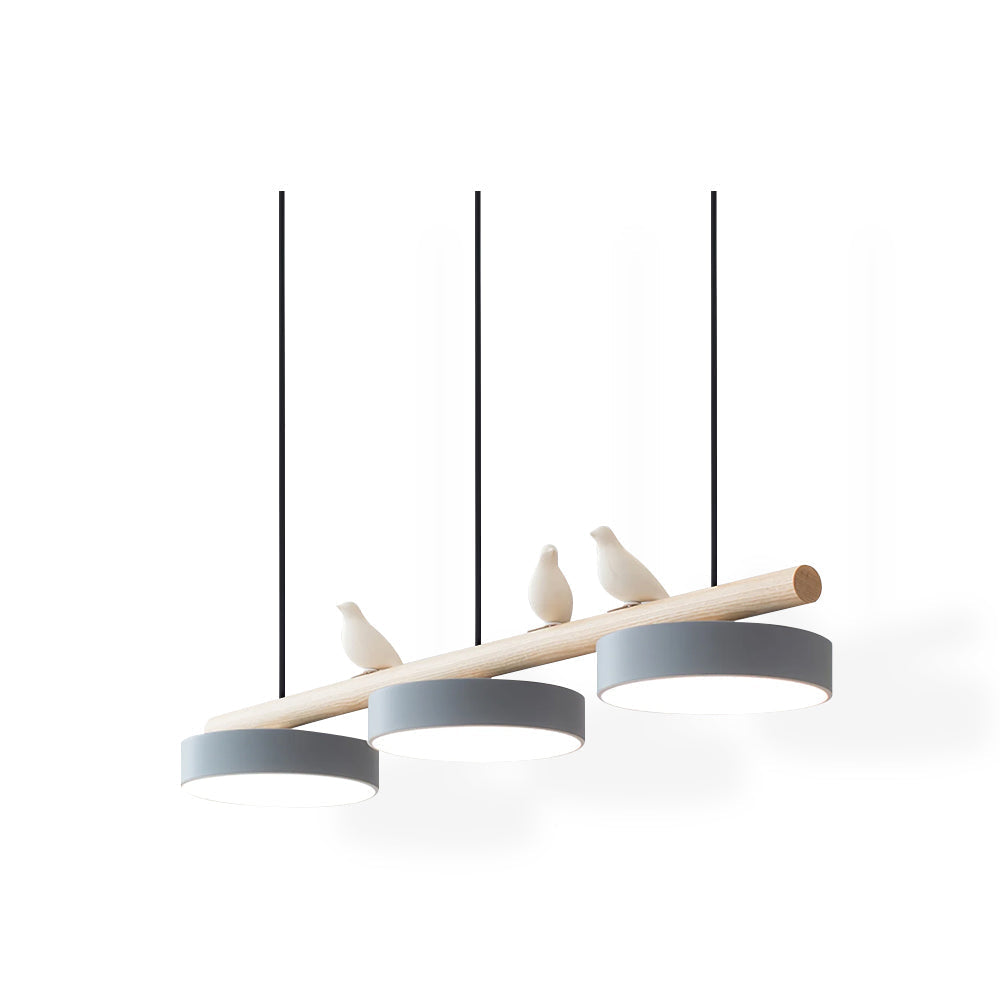 Scandinavian Wood Beam 3 Light Linear Ceiling Pendant - Arrielight