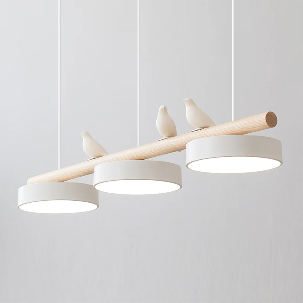 Scandinavian Wood Beam 3 Light Linear Ceiling Pendant - Arrielight