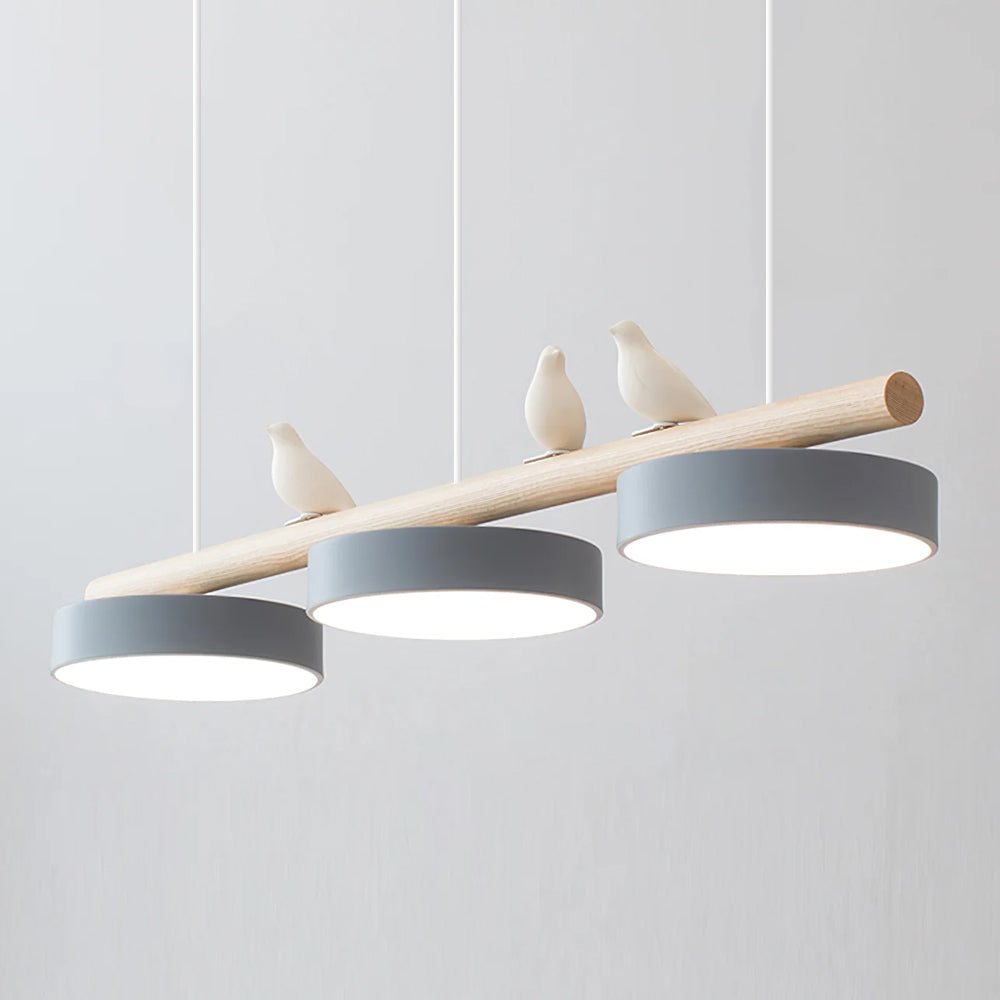 Scandinavian Wood Beam 3 Light Linear Ceiling Pendant - Arrielight