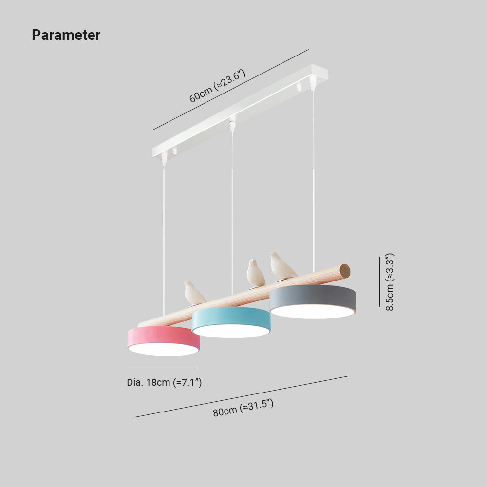 Scandinavian Wood Beam 3 Light Linear Ceiling Pendant - Arrielight