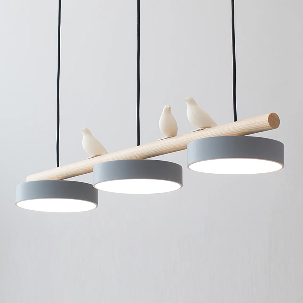 Scandinavian Wood Beam 3 Light Linear Ceiling Pendant - Arrielight