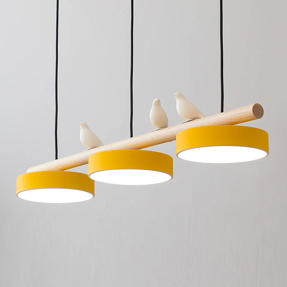 Scandinavian Wood Beam 3 Light Linear Ceiling Pendant - Arrielight