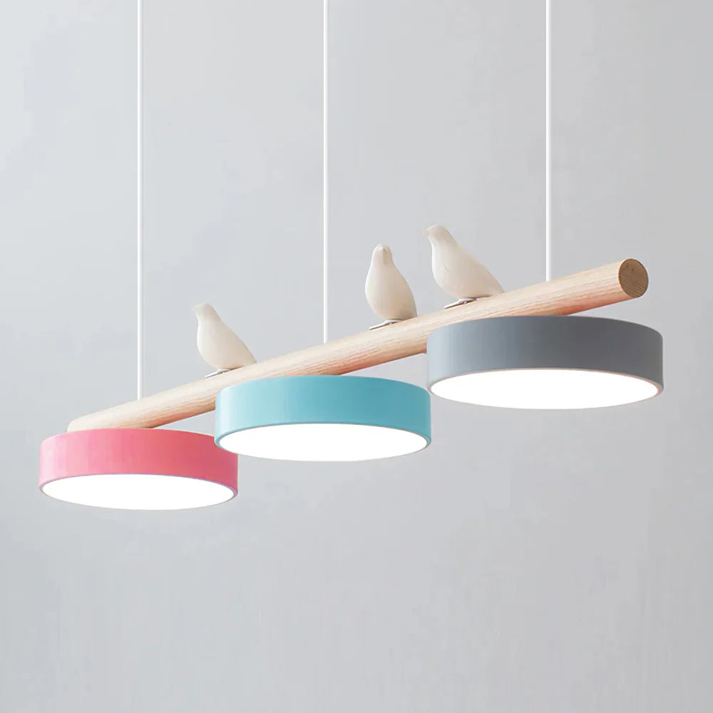 Scandinavian Wood Beam 3 Light Linear Ceiling Pendant - Arrielight