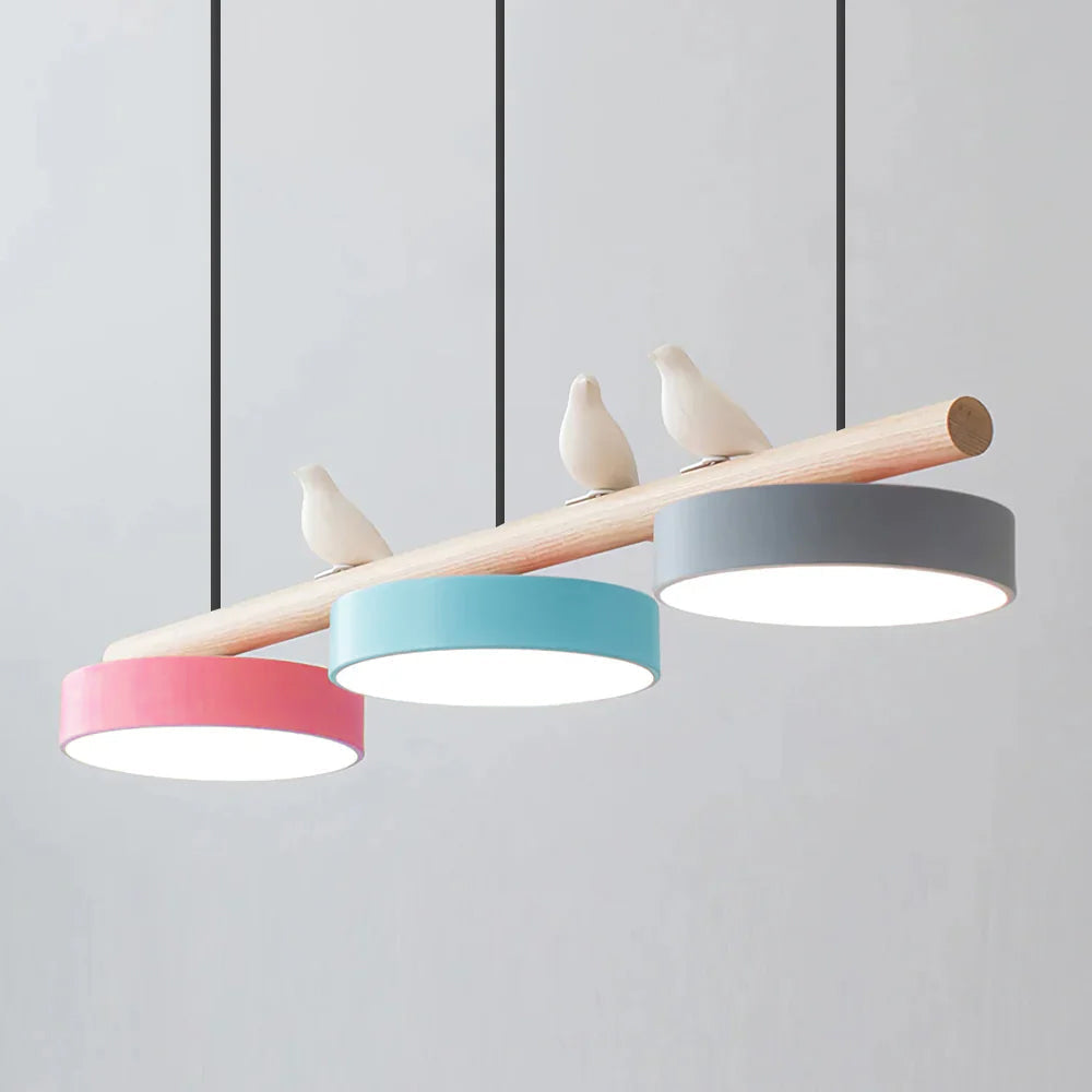 Scandinavian Wood Beam 3 Light Linear Ceiling Pendant - Arrielight