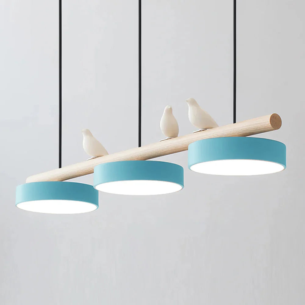 Scandinavian Wood Beam 3 Light Linear Ceiling Pendant - Arrielight