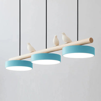 Scandinavian Wood Beam 3 Light Linear Ceiling Pendant - Arrielight