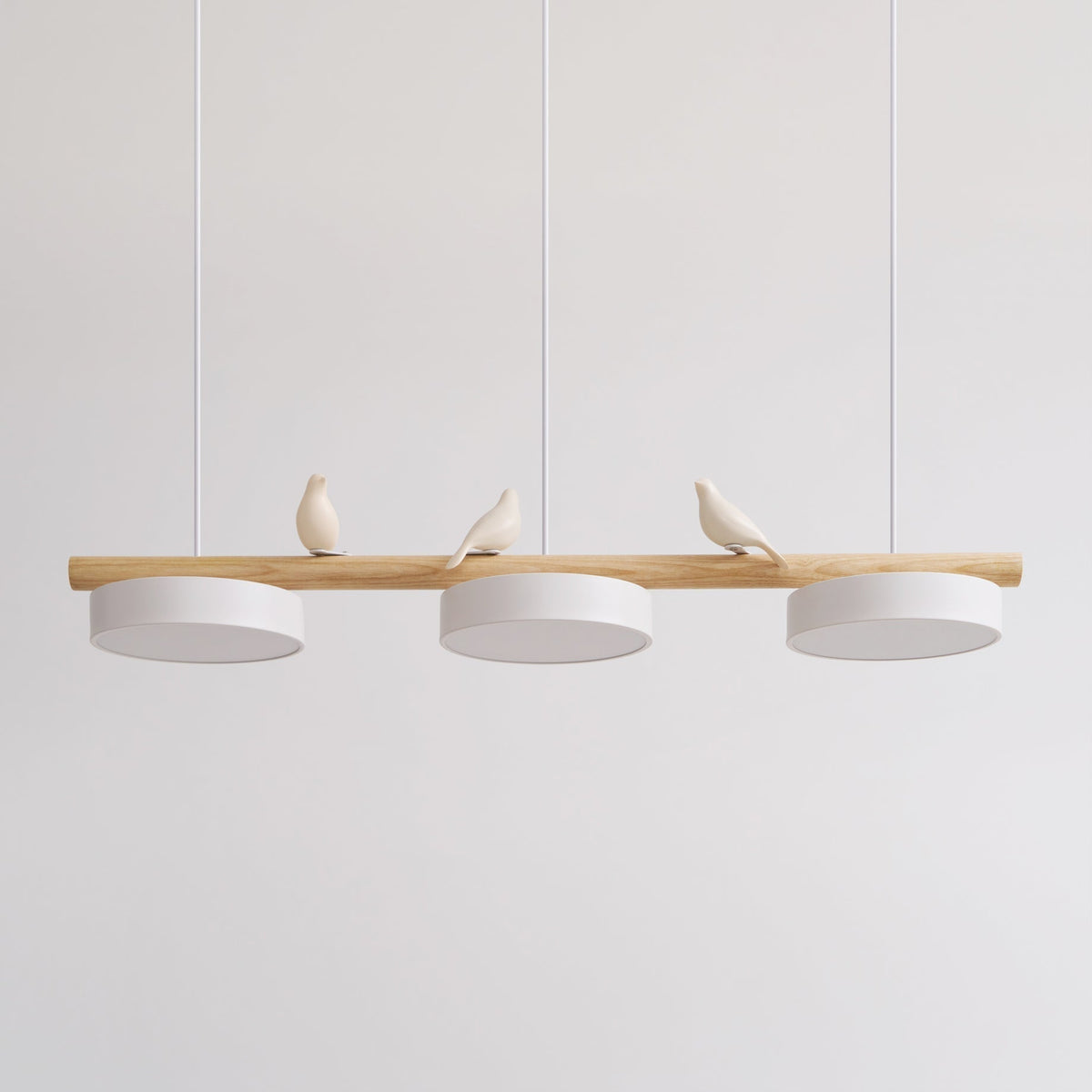 Scandinavian Wood Beam 3 Light Linear Ceiling Pendant - Arrielight