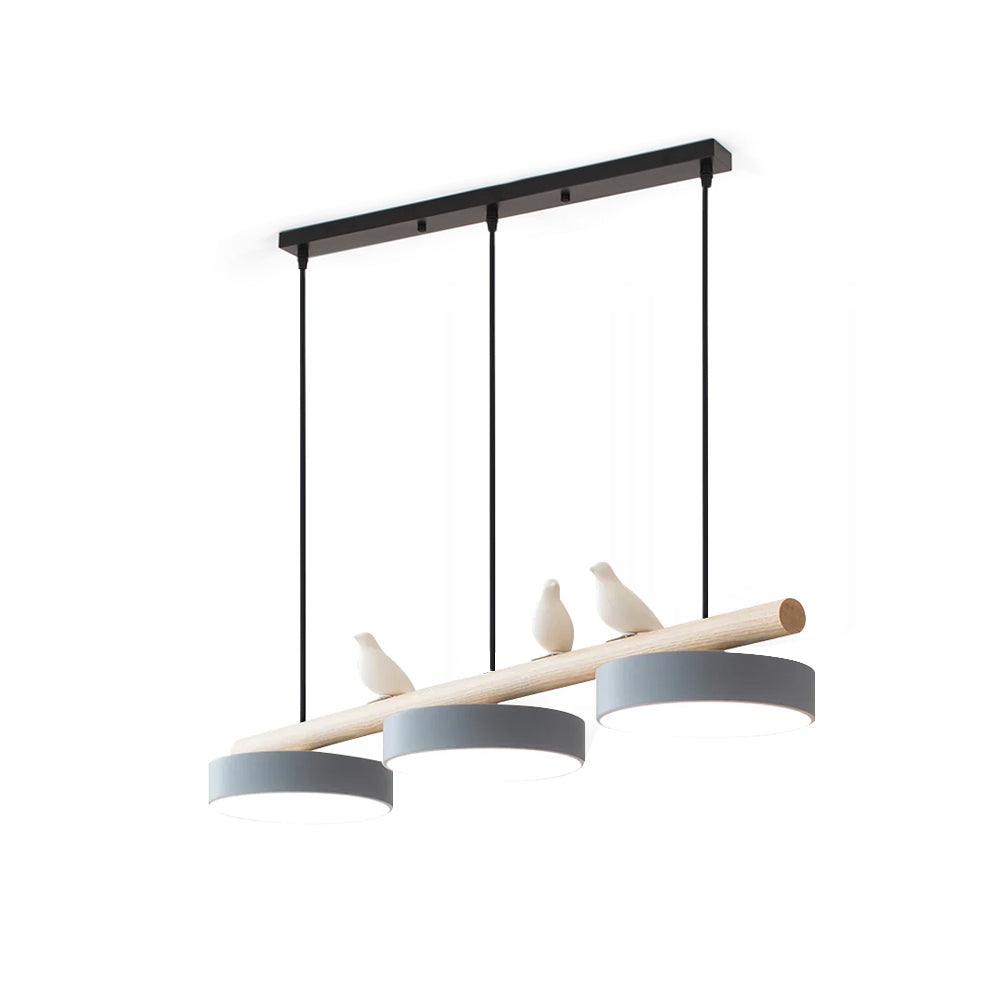 Scandinavian Wood Beam 3 Light Linear Ceiling Pendant - Arrielight