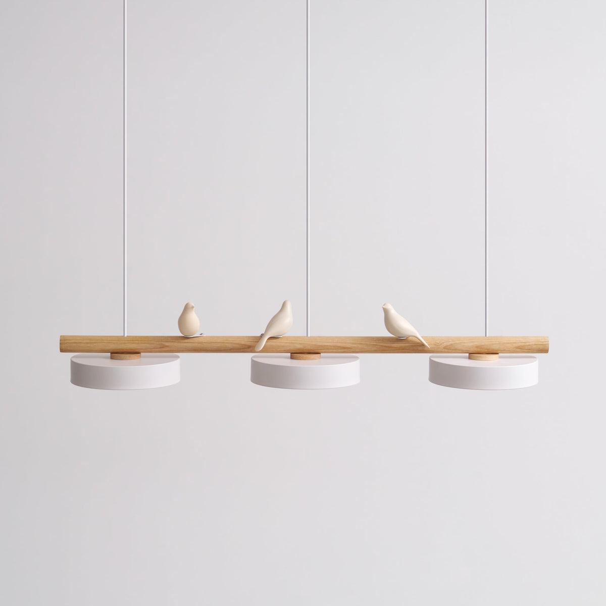 Scandinavian Wood Beam 3 Light Linear Ceiling Pendant - Arrielight