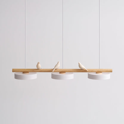 Scandinavian Wood Beam 3 Light Linear Ceiling Pendant - Arrielight