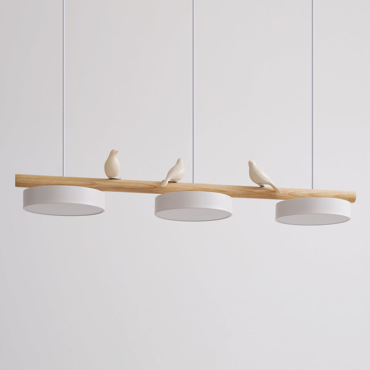 Scandinavian Wood Beam 3 Light Linear Ceiling Pendant - Arrielight