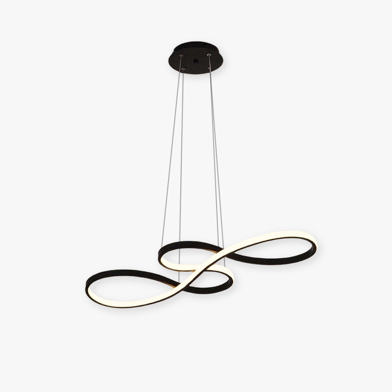 Sculptural Looped LED Ceiling Pendant - Arrielight