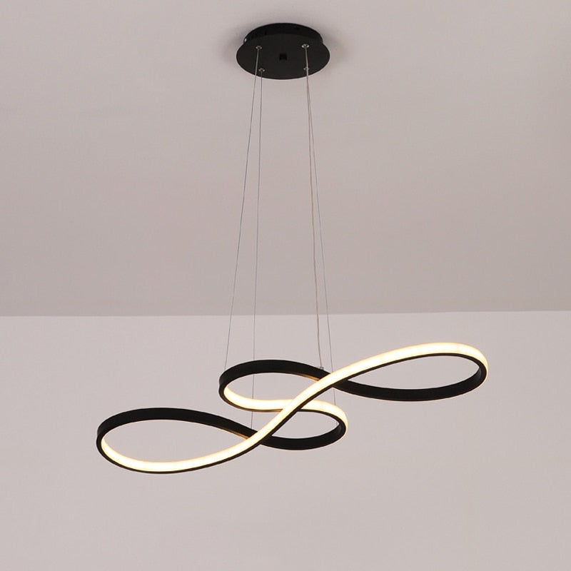Sculptural Looped LED Ceiling Pendant - Arrielight