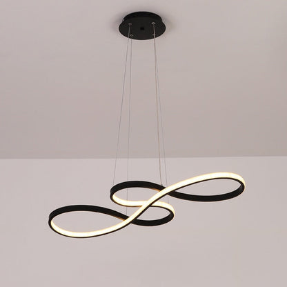 Sculptural Looped LED Ceiling Pendant - Arrielight