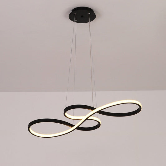 Sculptural Looped LED Ceiling Pendant - Arrielight