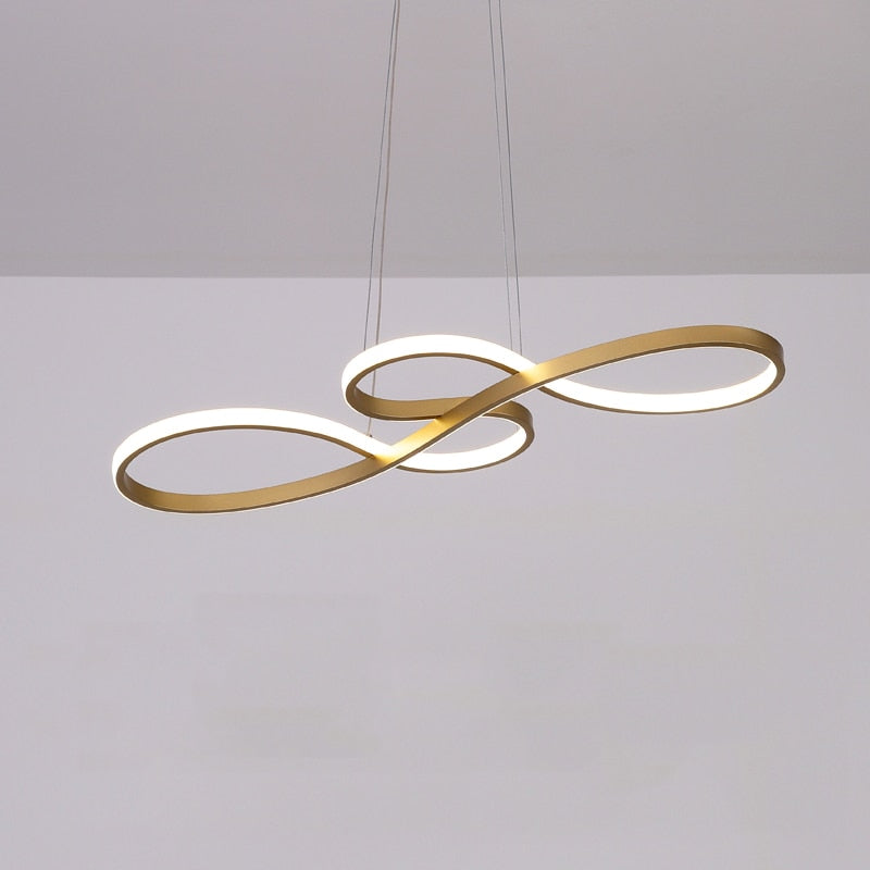 Sculptural Looped LED Ceiling Pendant - Arrielight