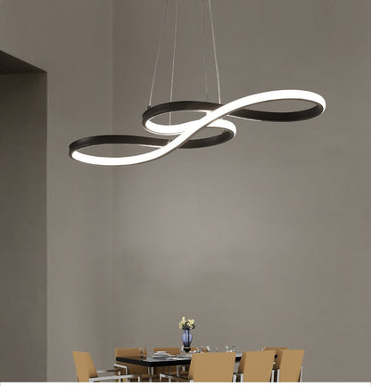 Sculptural Looped LED Ceiling Pendant - Arrielight