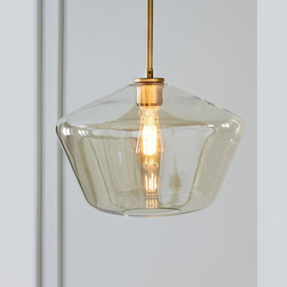 Faceted Diamond Glass Ceiling Pendant - Arrielight