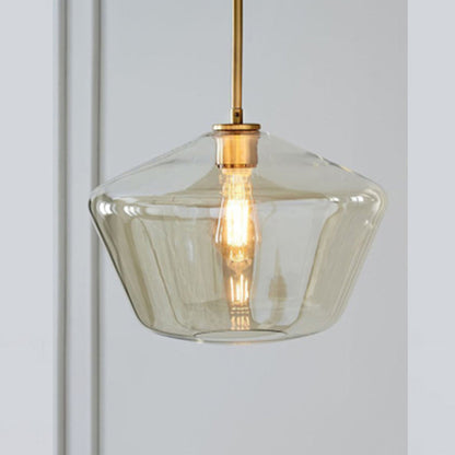 Faceted Diamond Glass Ceiling Pendant - Arrielight