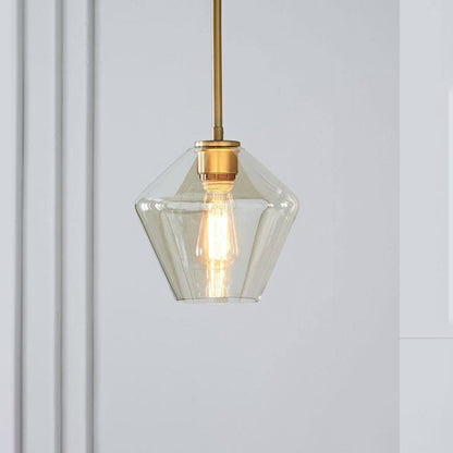 Faceted Diamond Glass Ceiling Pendant - Arrielight