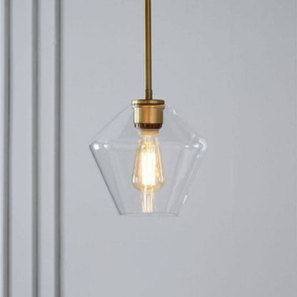 Faceted Diamond Glass Ceiling Pendant - Arrielight