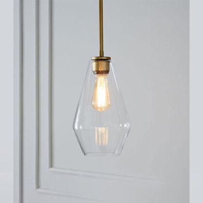 Faceted Diamond Glass Ceiling Pendant - Arrielight