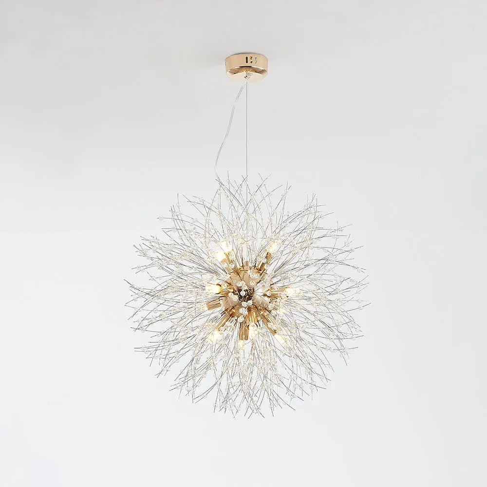 Dandelion Burst Crystal Effect Chandelier, Acrylic Beads - Arrielight