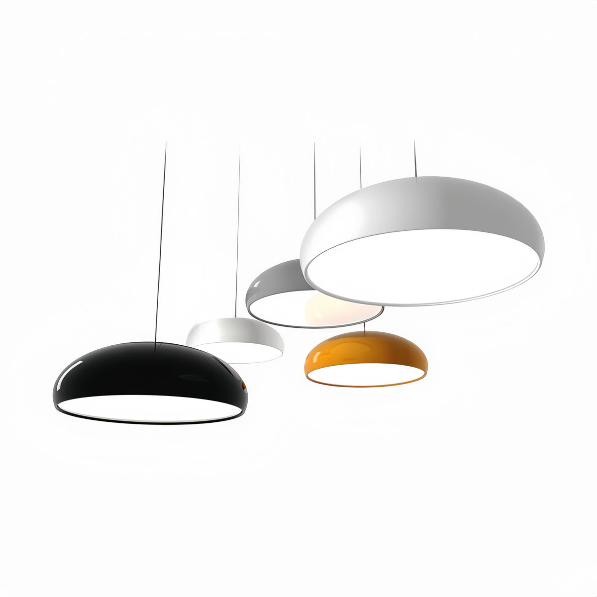 Wide Dome Metal Ceiling Pendant Light - Arrielight