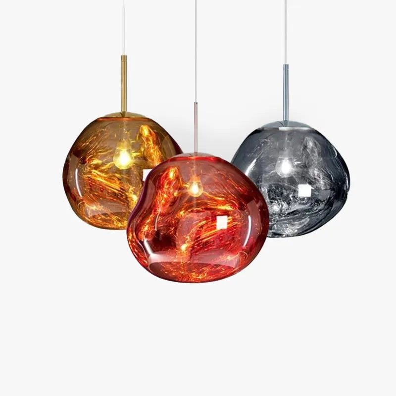 Molten Mirrored Acrylic Ceiling Pendant - Arrielight