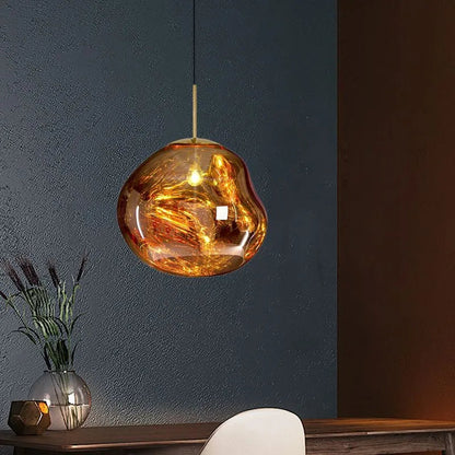 Molten Mirrored Acrylic Ceiling Pendant - Arrielight