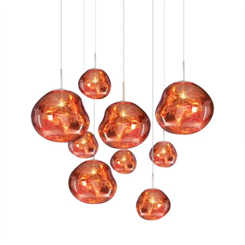 Molten Mirrored Acrylic Ceiling Pendant - Arrielight