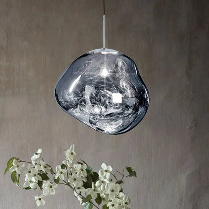 Molten Mirrored Acrylic Ceiling Pendant - Arrielight
