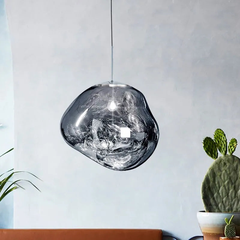 Molten Mirrored Acrylic Ceiling Pendant - Arrielight