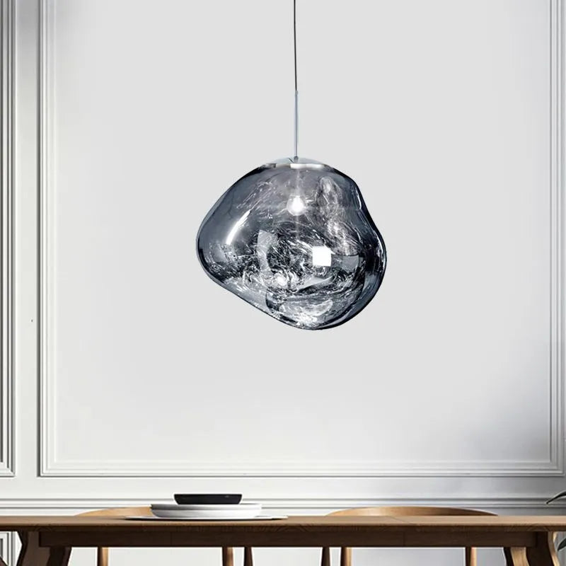 Molten Mirrored Acrylic Ceiling Pendant - Arrielight