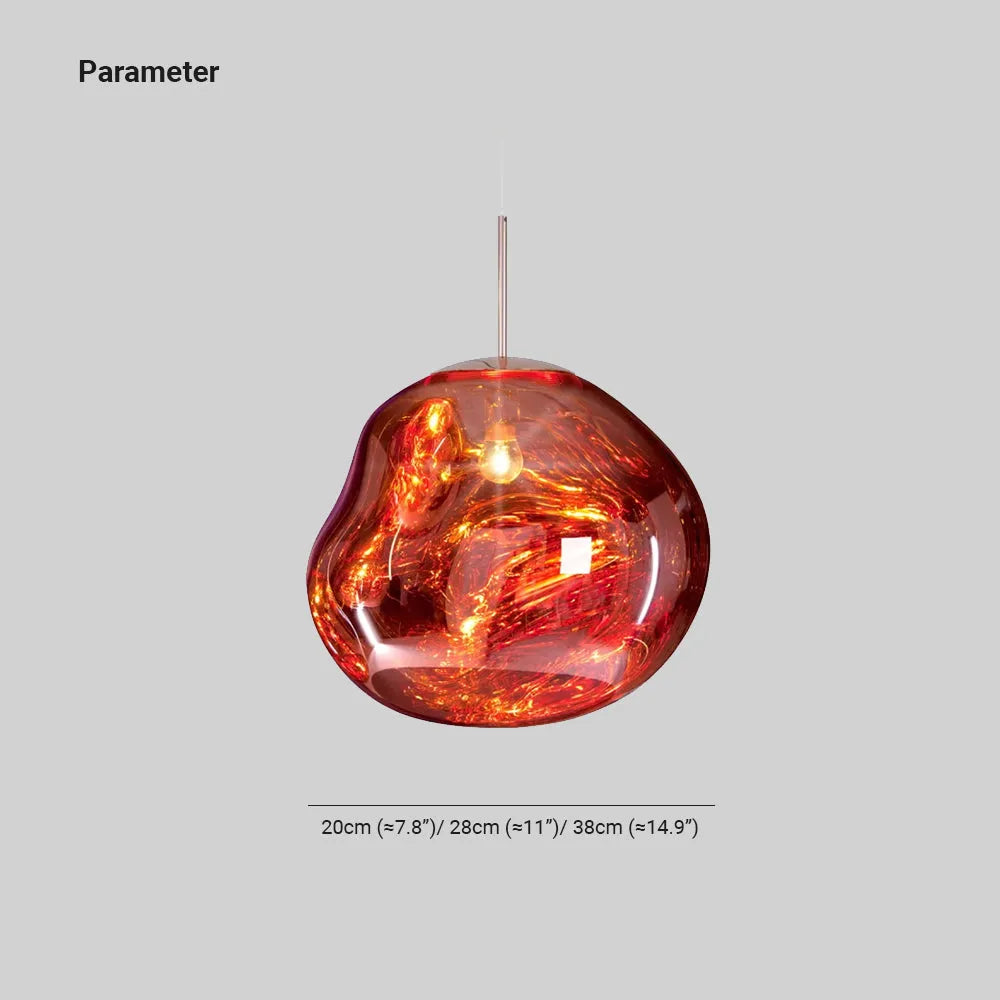 Molten Mirrored Acrylic Ceiling Pendant - Arrielight