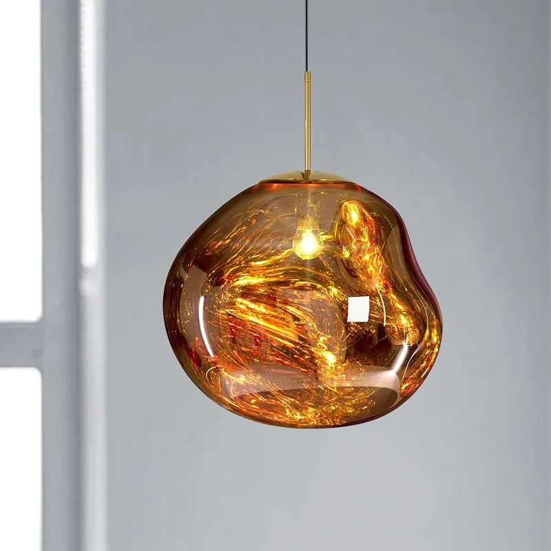 Molten Mirrored Acrylic Ceiling Pendant - Arrielight